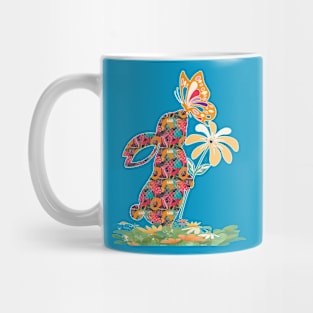 Abstract Bunny Mug